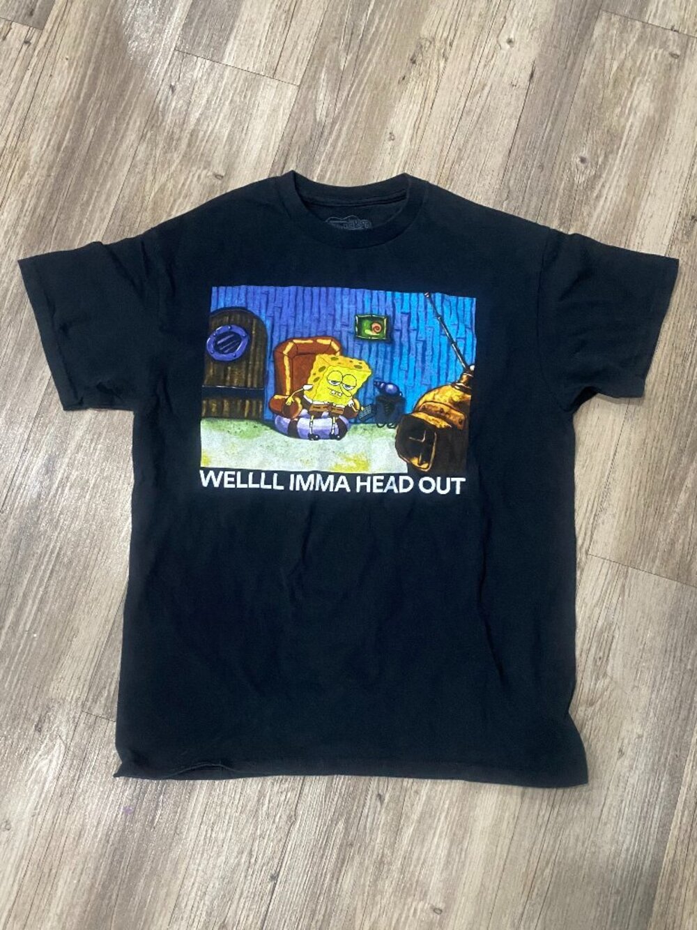 Great Condition Official Spongebob Imma Head Out Meme Shirt / Adult Size M